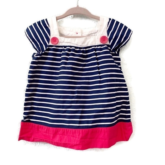 Gymboree Striped Short Sleeve Dress 12-18 Months - Picture 1 of 4